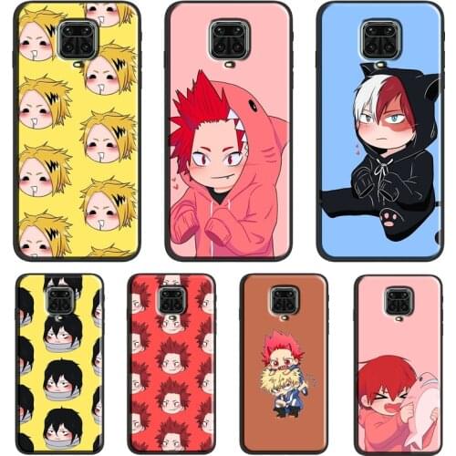 Kirishima Bakugo Todoroki BNHA Soft Case For Redmi Note 10 Pro 9 8 7 8T 9S Cover For Xiaomi Redmi 9 9A 9C 9T K40 Funda