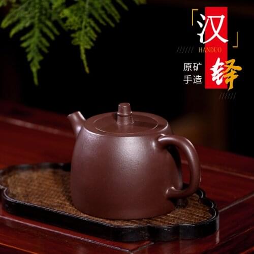 Jing Yang recommended undressed ore famous pure hand-made ball Kong Handuo pot of large capacity domestic teapot tea set