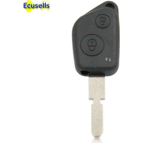 Remote Key Shell fit for PEUGEOT 406 306 Fob Uncut Key Blade 2 Button Case Fob