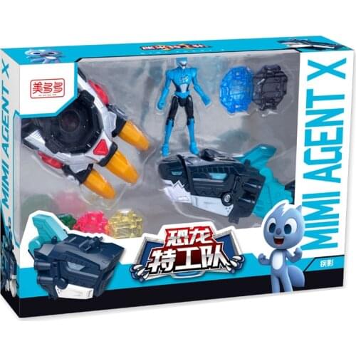 MiniForce Transformation Updated Version Action Figure Toys Agent Toys X Volt Semey Air Force Toys For Boys Gifts Light Blue