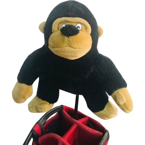 Animal Monkey Shape Golf Club Head Cover Headcover Protector Sleeves Plush Cover for 460CC Wood Driver Golf Accessories Gifts