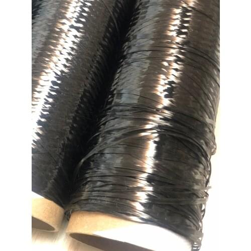 6K Carbon Fiber Tow Filament Yarn Thread Tape 4410MPa 50M/100M Length