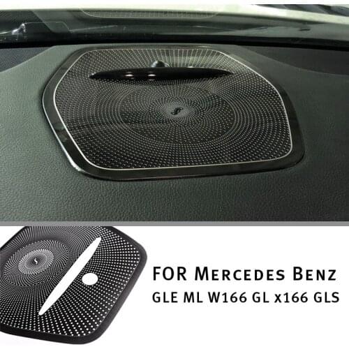 Car Stereo Cover Auto Trim Interior For Mercedes Benz GLE ML W166 GL X166 GLS Car Styling Car Loudspeaper Deco Car Audio Sticker
