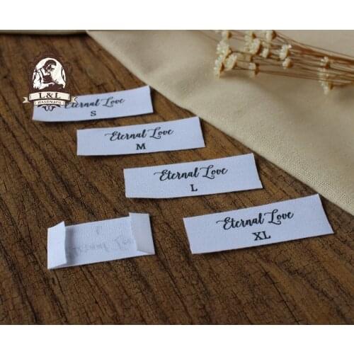 Custom combination size label, Sewing Labels, Clothing Labels,logo Tags (MD0511)
