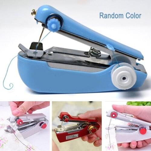 Mini Sewing Machine Portable Manual Stitch Fabric Handy Needlework Tool DIY Sewing Machine H-best