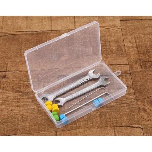 Durable Clear Transparent With Lid Mini Plastic Collection Jewelry Necklace tool Card Storage Container Case Box Craft