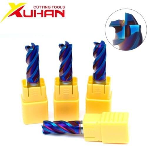 R0.2 R0.5 R1 HRC65 Tungsten Carbide Tungsten CNC Milling Nose Radius Cutters Milling Tools Carbide corner radius End mill