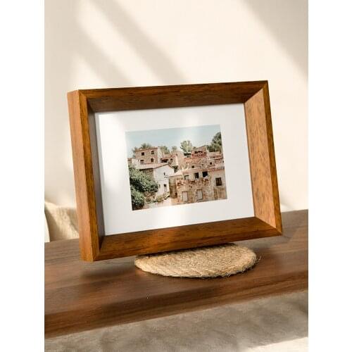 GY Nordic Solid Wood Photo Frame I Simple Style Table Setting 6 7 8-Inch Photo Wash Made Photo Frame Wall Hanging