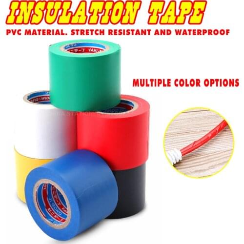 Wide Electrical Insulation Tape Electrical Wire Tape Waterproof PVC Insulation Tape. 5 Cm 50mm High Temperature Wide Wide Type