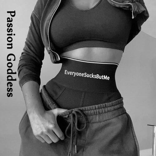 Streetwear Women Layered Inner Shorts Dance High Waist Girls Slim Shorts Party Club Cool Fashion Shorts Letter Printed Femininos