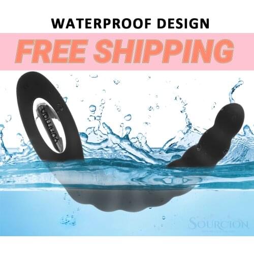 SWT USB Charge Vibrator 10 Speed Anal Vibrator Anal Bead Prostate Massage Dual Motor Butt Plug Stimulator Sex Toys For Men Women