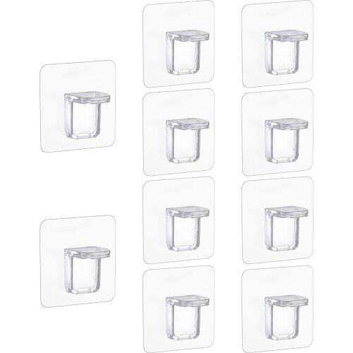 10pcs/set Perforation-free And Nail-free Wardrobe Fixed Layered Partition Support With Strong Load Capacity