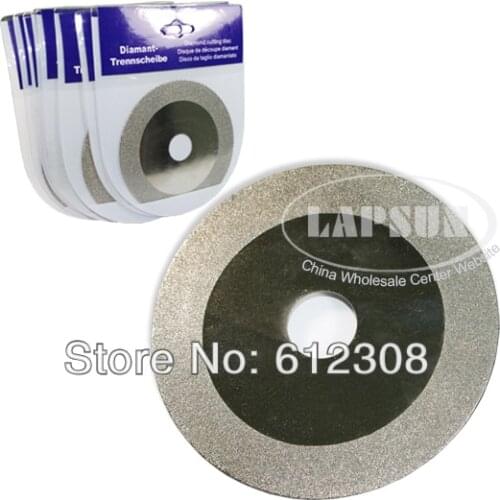 10pcs/Lot 100mm (4" inch ) Diamond Coated Rotary Glass Rock Grinding Cut Off Saw Blade Wheel Disc Cutter New