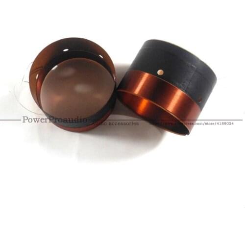 2PCS 75.5MM Bass Voice Coil Woofer With Sound Air Outlet Hole For 12 inch -18 inch Subwoofer Speaker 8OHM IN / OUT