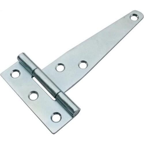 4PCS 63.5*122.7*1.5mm Tee Hinge Decorative Heavy Duty Galvanized Strap T Hinges Door Gate Shed