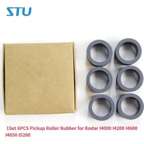 1Set 6PCS Scanner Pickup Roller Rubber for Kodar I4000 I4200 I4600 I4650 I5200 I 4000 4200 4600 4650 5200 Rubber