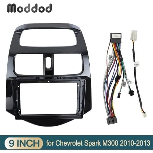 9 Inch Radio Fascia fit for DAEWOO MATIZ/ Chevrolet Spark Beat 2014 Stereo GPS DVD Player Install Surround Trim Panel Dash Kit