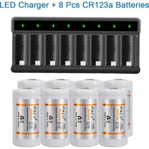 CR123A Batteries for Arlo Wireless Cameras Battery with 16340 CR17345 CR123A CR123 Battery Charger