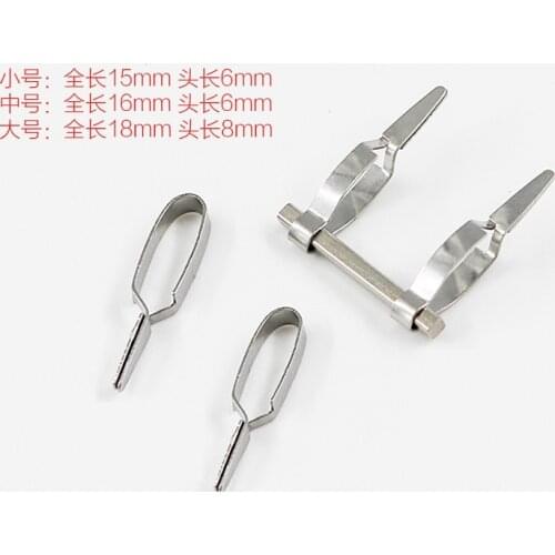 Arterial venous vascular clip hemostatic device stainless steel venous cross hemostatic clip