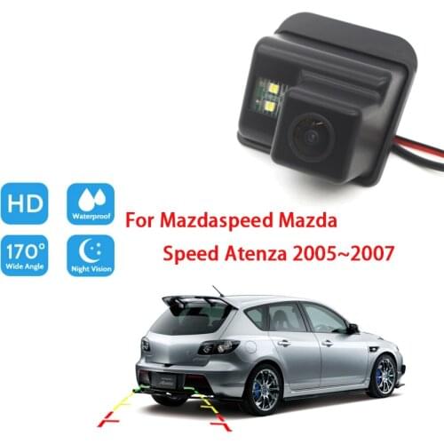 Car Rear View Reverse Camera For Mazdaspeed6 Mazda Speed Atenza 2005~2007 CCD Full HD parking camera Waterproof high quality RCA