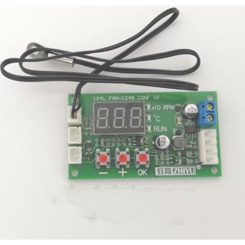 DC 12V 24V 48V 5A 2 3 4 wire PWM Motor Fan Speed Controller governor temperature control Support EC EBM fan