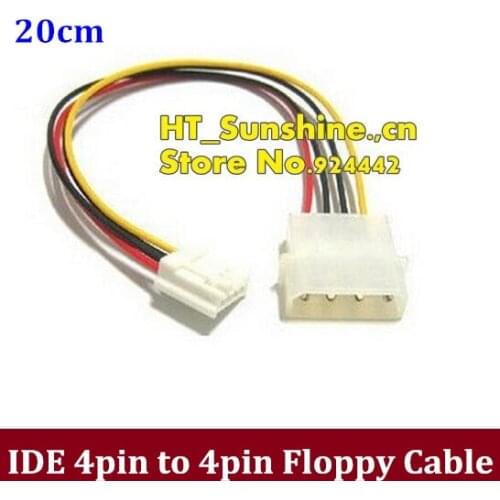 DHL/EMS Free Shipping IDE power cable to floppy drive power cord big 4p to small 4p charger cord line drive power supply