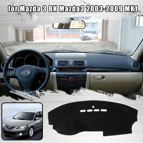 For Mazda 3 BK Mazda3 2003-2009 MK1 Dash Cover Mat Dashmat Dashboard Cover Protective Sheet Carpet Styling