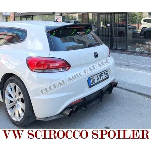 For Volkswagen Scirocco Spoiler Wing 2009-2014 Auto Accessory Universal Spoilers Wings Car Antenna Car Styling Diffüser Flaps
