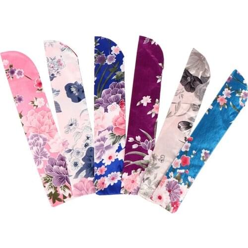 Elegant Folding Hand Fan Bag Holder Dustproof Protector Pouch Party Gifts