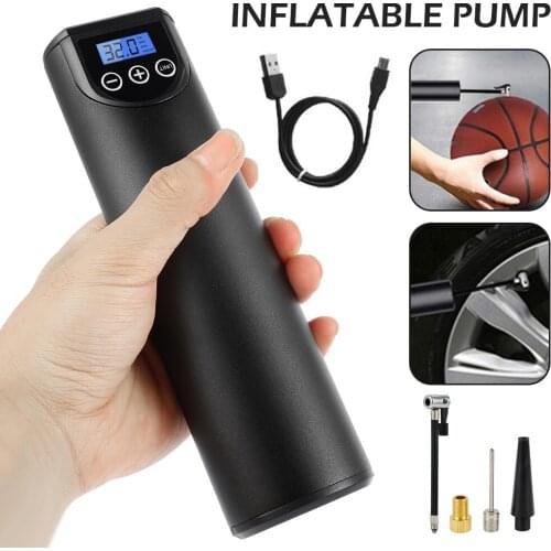 Electric Car Air Pump 12V 150PSI Wireless Compressor Digital Tyre Pump Rechargeable Tire Inflator for Car Bicycle Tires Balls