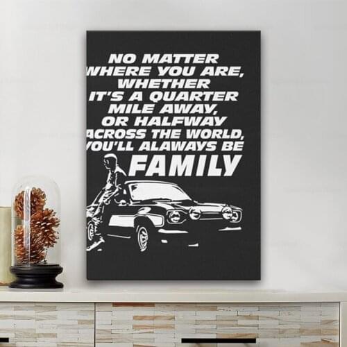 Fast and furious 9 - Paul Walker Forever canvas prints Canvas Painting Cuadros Wall Art Picture for Home Living Room Decoration