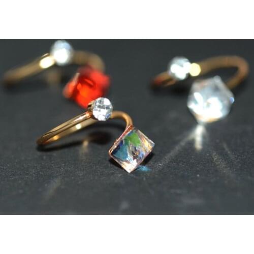 KASANIER Rings With Crystals