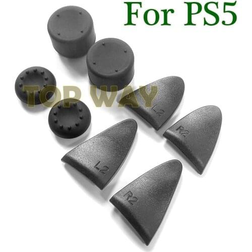 50sets 8 in 1 L2 R2 Trigger Buttons D Pad Cover Game Accessories Controller Extended Buttons Kit for Playstation 5 PS5 Gamepad