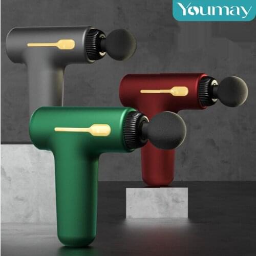 Youmay Massage Gun Deep Tissue Muscle Massager Pistol Body Neck Massager Percussion Relaxation Pain Relief Fitness Exercising