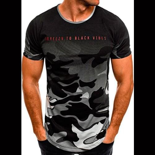 2019 New Summer T Shirts Mens Fashion Letters T Shirt Round Neck Mans Short Sleeve Brand Clothing Plus Size 3XL