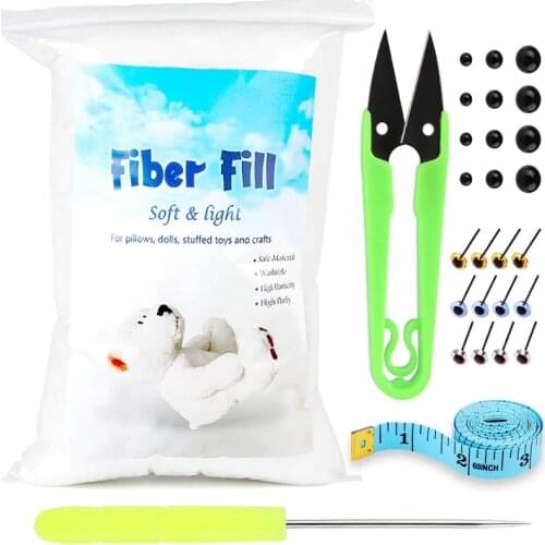 Dailylike Polyester Fill Premium Polyester Fiberfill Recycled Polyester Fiber Stuffing For Pillow Filling Dolls DIY Handmade