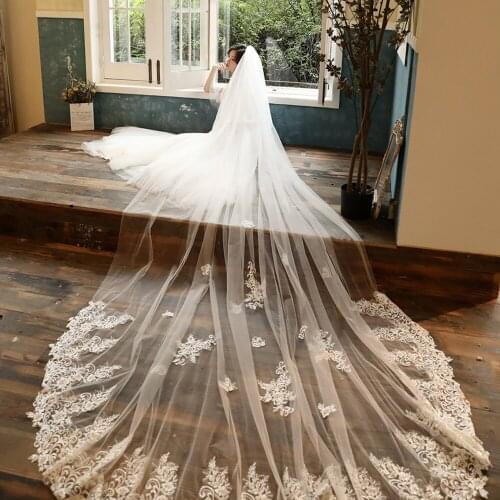 Noble Weiss Wedding Lace Veils