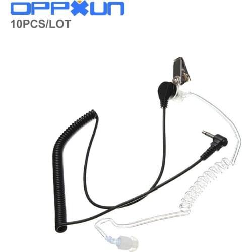 OPPXUN 10PCS/LOT High Quality 3.5mm Covert Mic Acoustic Tube Earpiece Earphone 1 PIN for Motorola ICOM Radio Accessories