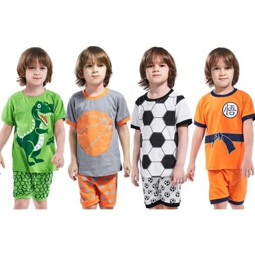Kids Pajama Set Boys Pyjamas Girls Unicorn Sleepwear Child Policeman Dinosaur Pajamas Children Spring Summer Pijamas Clothing