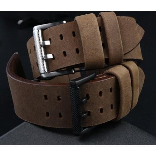 Genuine Leather Strap for Luminox 1879 1940 1920 1925 1927 Watchband Military Sports Brown Cowhide Bracelet Wrist Band 26mm