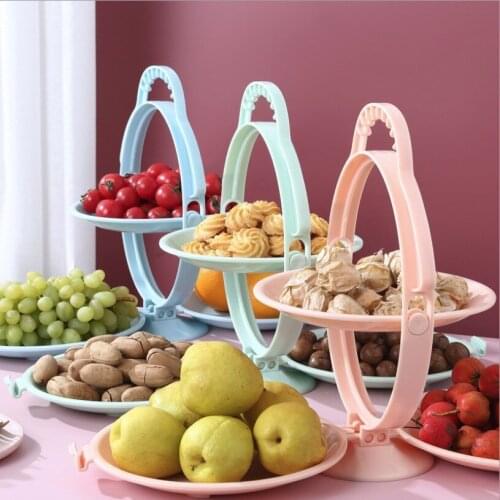 Foldable Snacks Dish Fruit Tray Party Supplies Dessert & Bread Plates Tableware