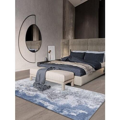 Modern simple abstract carpet living room household light luxury tea table floor mat rectangular strip bed blanket