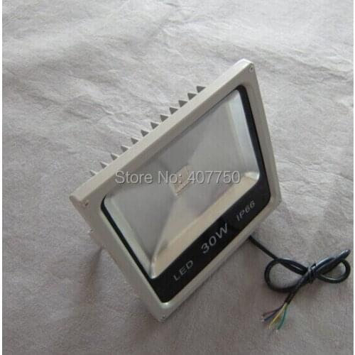 Super thin housing long distance high power warm white COB 30w led flood light waterproof used for fishing boats and camping