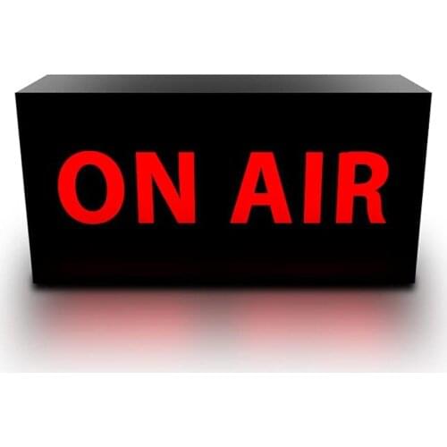 ON AIR Light Sign Remote Control Light Box LED Desk Lamp Illuminated Sign for Recording Radio Bar Cafe Home Decor