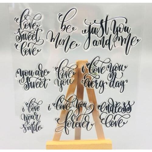 Sweet Love Silicone Clear Seal Stamp DIY Scrapbooking Embossing Photo Album Card F1CC
