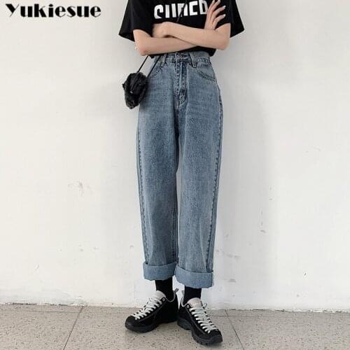 Vintage boyfriend womans jeans with high waist jeans woman mom jeans womens straight jeans for women jean femme Plus size