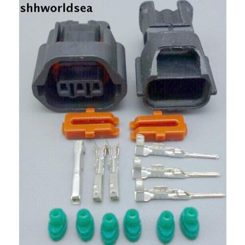 Shhworldsea 3pin 1.2mm waterproof connectors for Mitsubishi motors speed sensor plug Vector battery 7182-8730-30