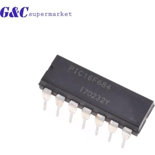 2pcs/lots PIC16F684-I/P PIC16F684 DIP-14 diy electronics