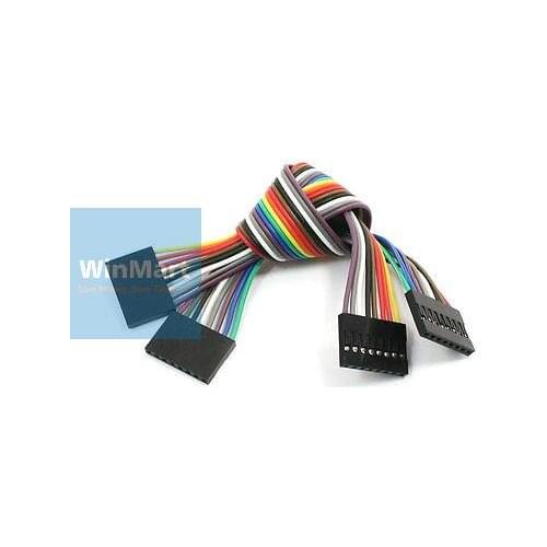 4pcs 20cm Long Female to Female 8P-8P 16 Pin Connect Jumper Cable Wire Line