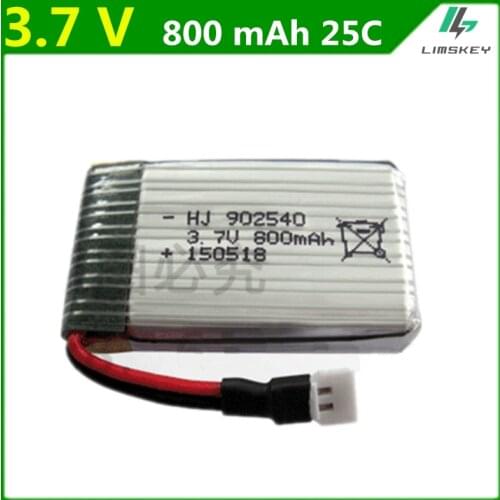 3.7V 800mAh Battry For Syma X5C X5SC X5SW M68 four-axis Model aircraft 3.7 V 800 mAh Lipo battery 902540